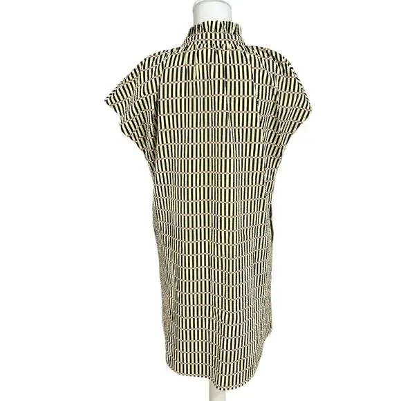 THML Faith Button Up Dress Womens Medium Rue Stripe Dot NWT - Picture 5 of 10